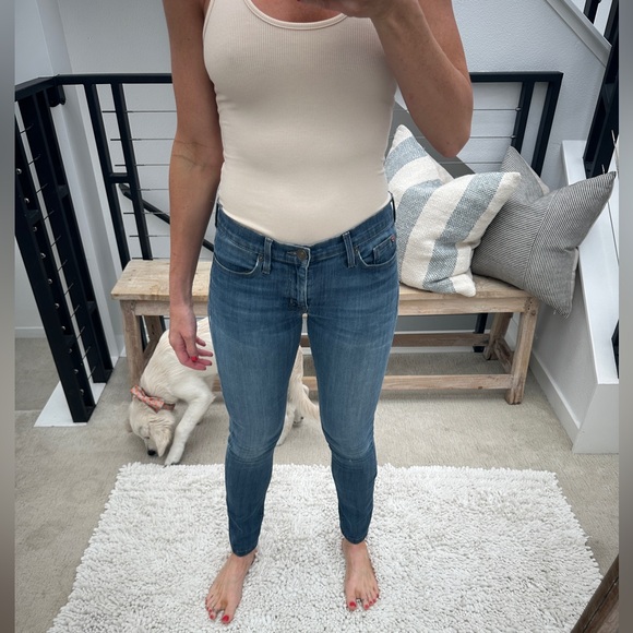 Hudson Jeans blue denim pants low rise straight leg skinny fit classic trendy 27 - Picture 3 of 15